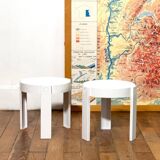 Pair of plastic tables