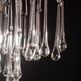 Lady Isabelle Murano Chandelier White Drops, 1980s