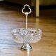 1950s crystal and silver-plated metal bowl/basket