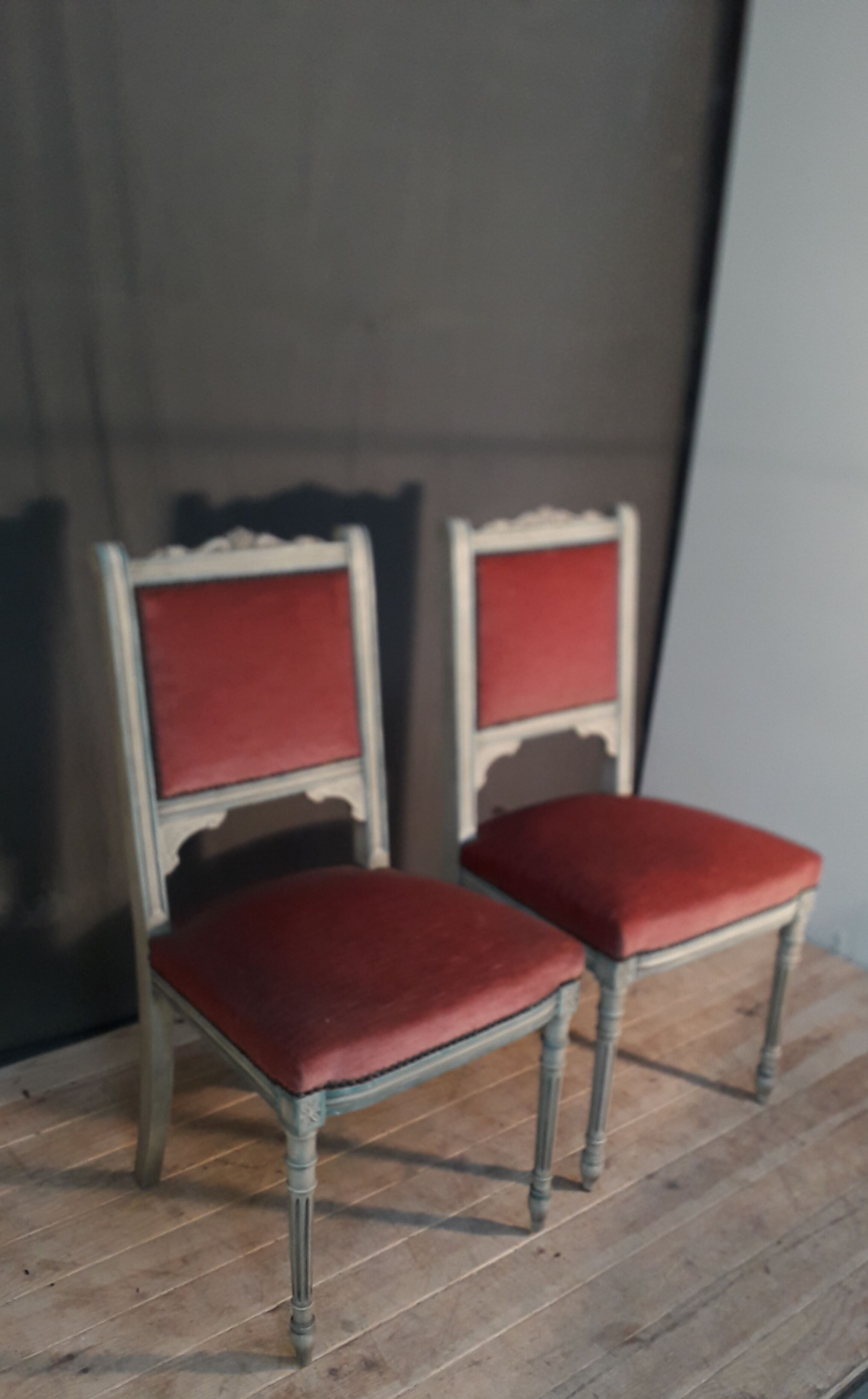 Pair of Louis XVI style chairs