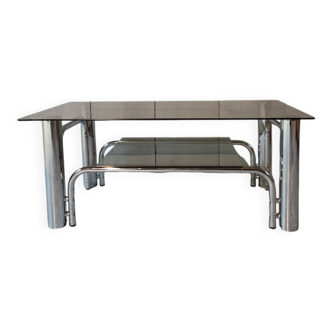 Table basse chromée