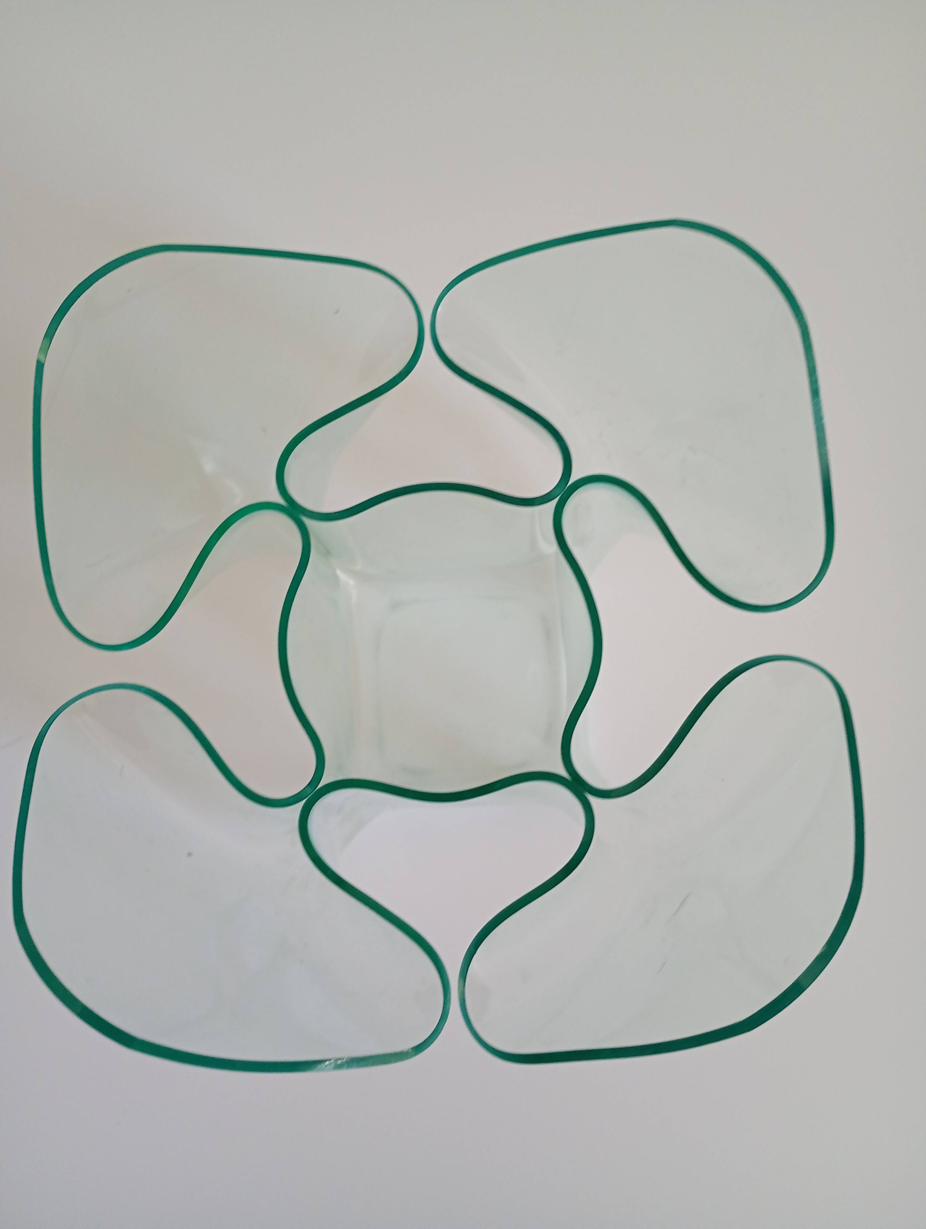 Guzzini handkerchief vase from the 1970s