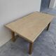 Table basse de ferme rustique en chêne massif Aérogommer - 1m18.5