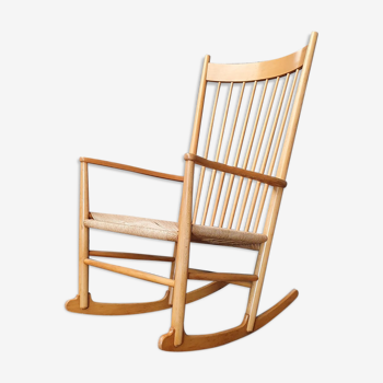 Rocking chair, model J16, in beech by Hans J. Wegner, 1960