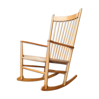 Rocking chair, model J16, in beech by Hans J. Wegner, 1960