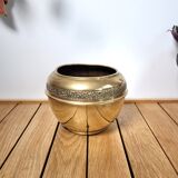 Gold brass pot cover