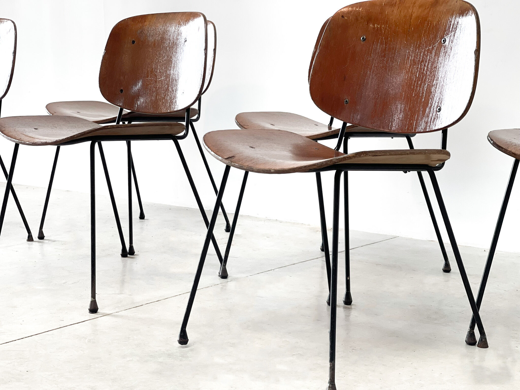 Mid century italian dining chairs 1960s