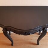 Console baroque noir acier
