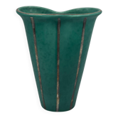 Vase Wilhelm Kage 'argenta' pour Gustavsberg Suède 1950 Signé