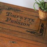 Wooden box pension's toilet, 1920