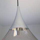 Vintage Glashütte Limburg space age pendant light