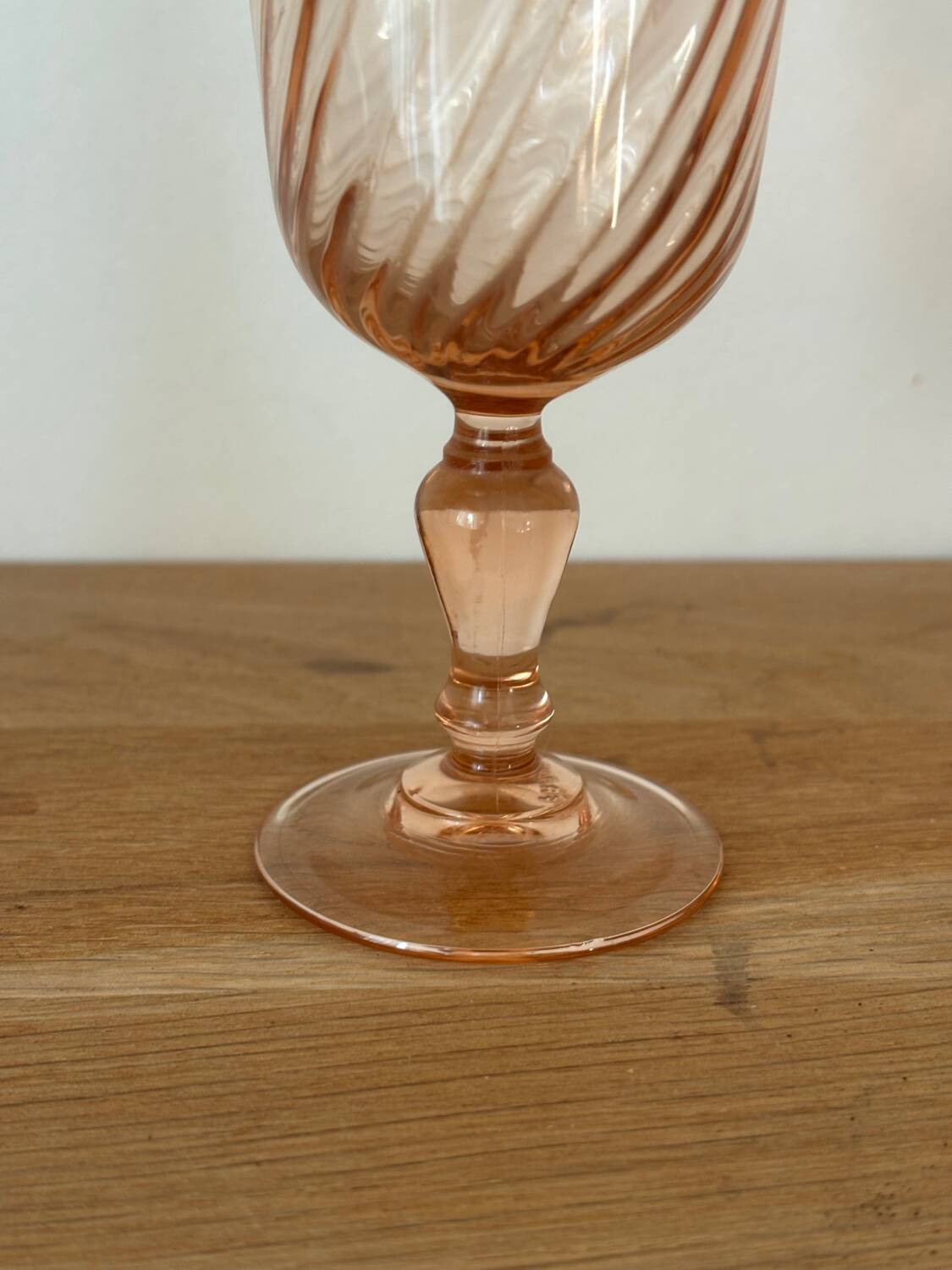 Vintage lot de 6 verres à vin Luminarc Rosaline