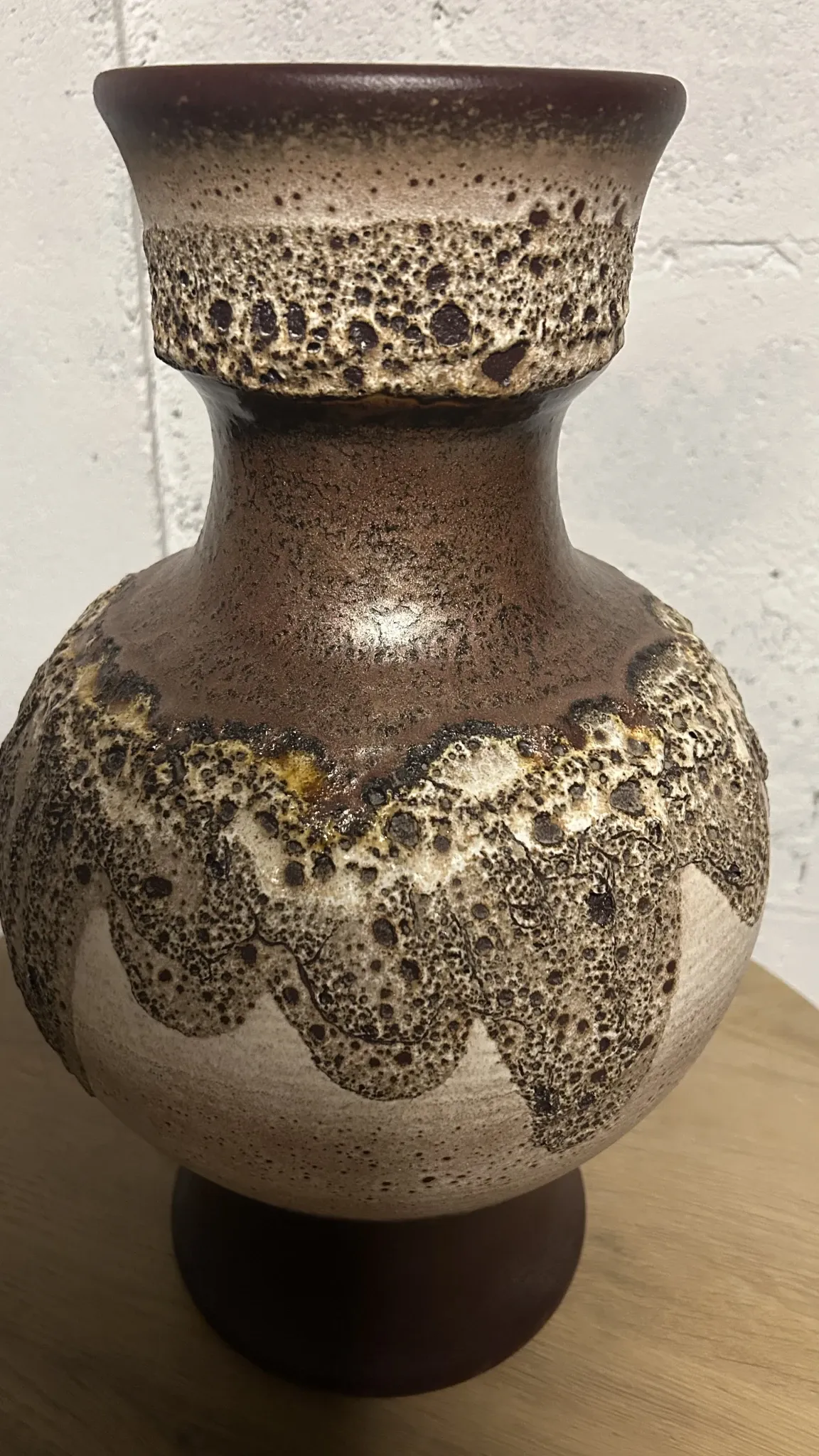 Large ceramic vase Fat Lava Dümler & Breiden 1062/46 – West Germany 1970