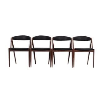 Lot de 4 chaises de Kai Kristiansen 1970