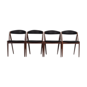 Lot de 4 chaises de Kai Kristiansen 1970
