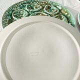 Set of 6 Niderviller oyster plates, moss décor