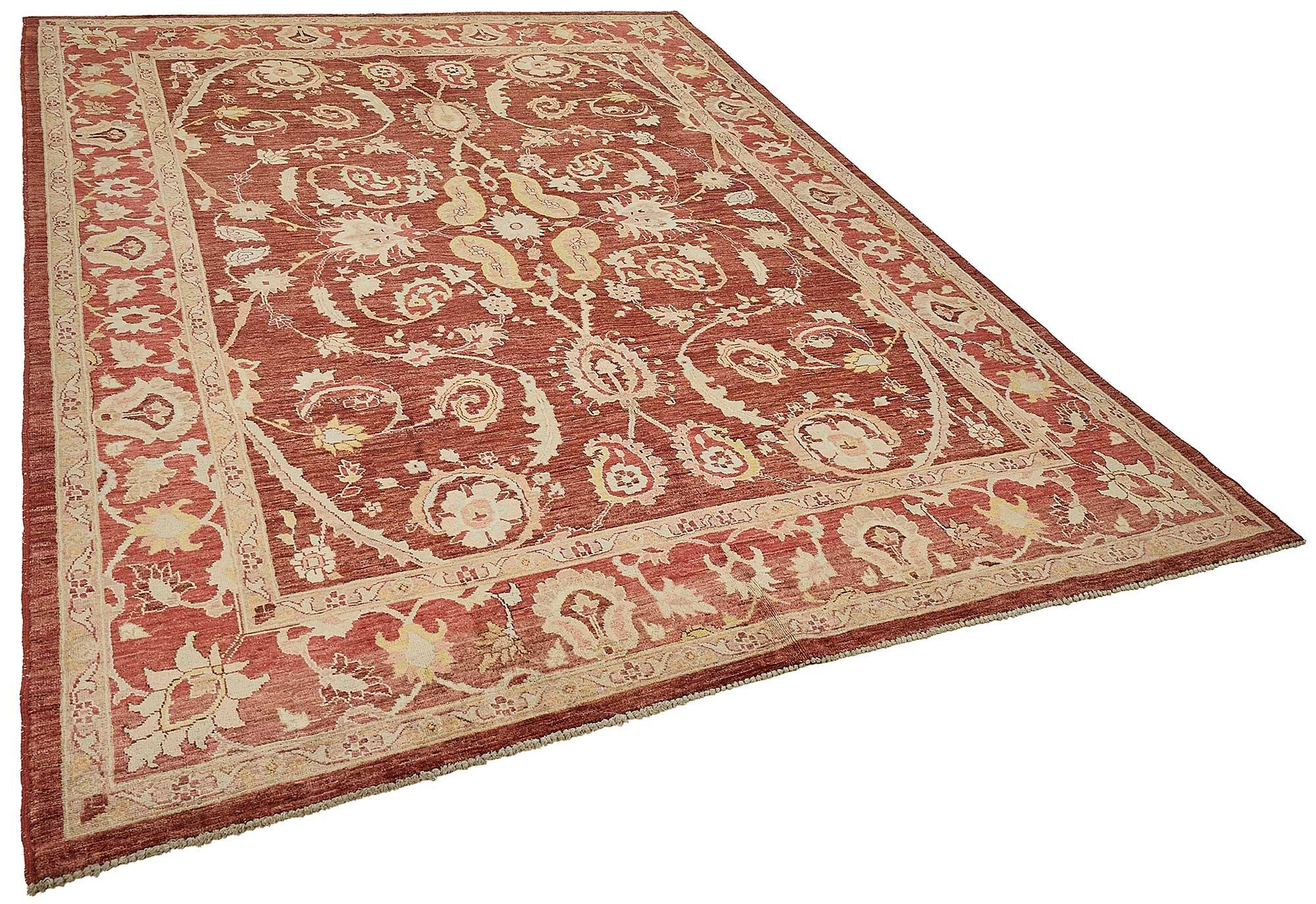 Turkish Handknotted Wool Oushak Rug 216 cm x 298 cm