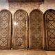 Set of 4 decorative carved glass windows from the 1900s