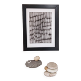 Dessin abstrait 2 noir et blanc au fusain