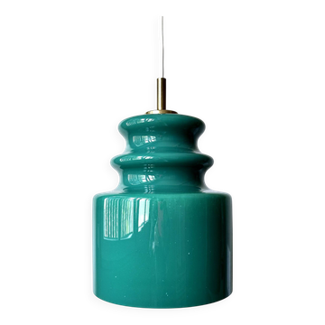 Suspension Peill & Putzler en verre vert, années 1960