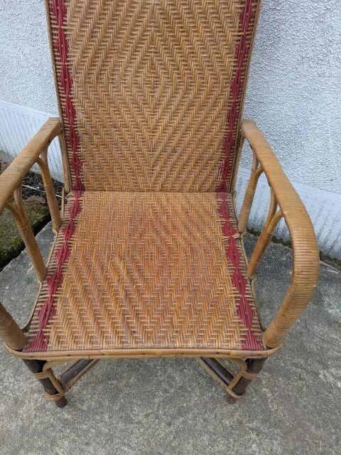 Wicker armchair