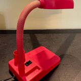 Vintage red articulated desk lamp