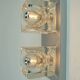 no. 1 of 2 mid century peill & putzler SCONCE with 2 glass cubes 60s/70s