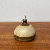 Mid-century Danish studio ceramic oil lamp by Bjergard, 1960s.