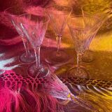 6 Saint-Louis Crystal Glasses - Nelly Model