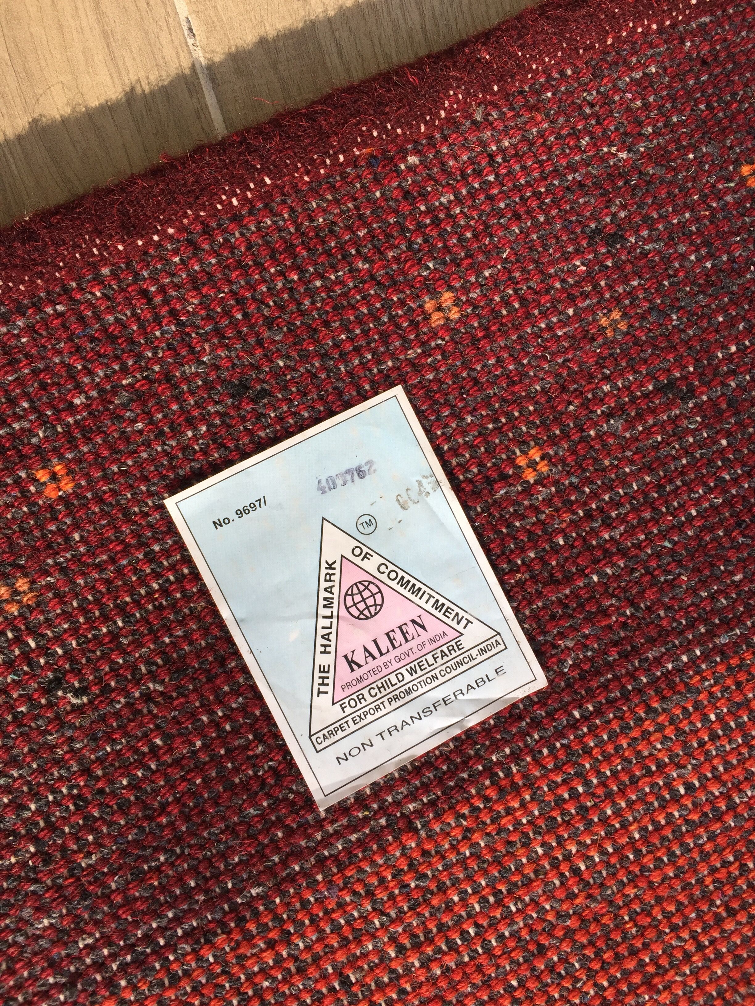 Indian carpet gabbeh 100% wool - 94x157 cm