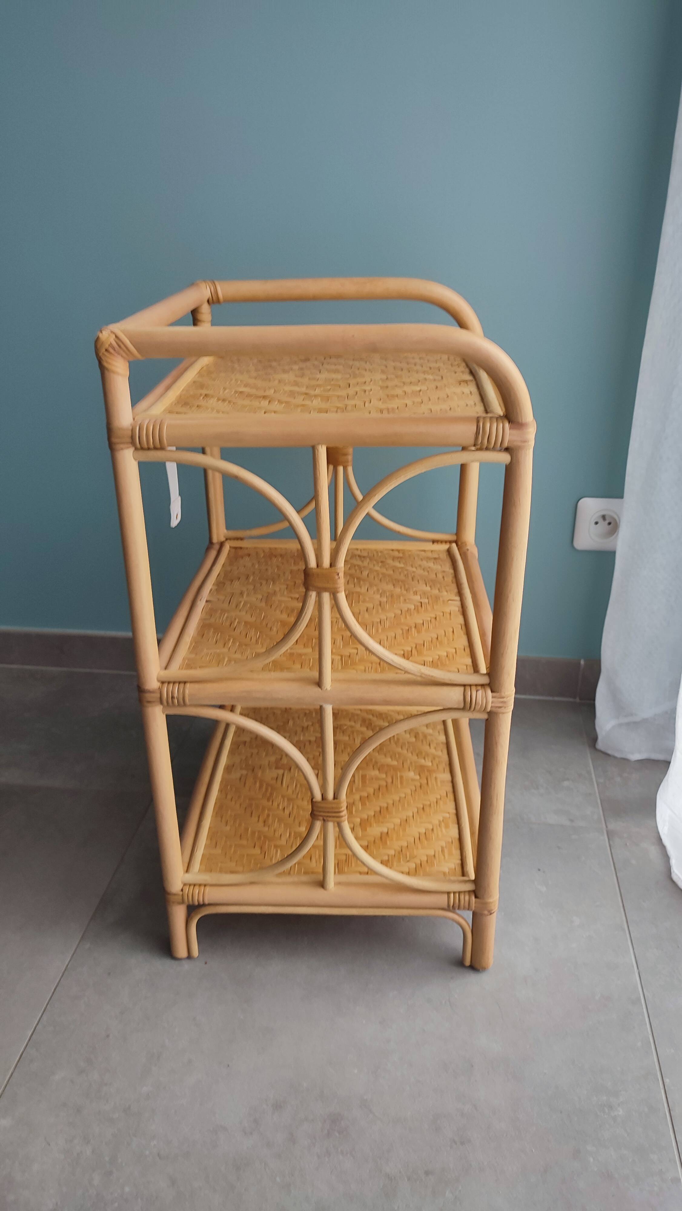 Rattan bedside