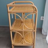 Rattan bedside