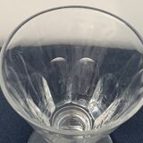 Suite of 5 old Baccarat walking glasses in crystal and glass