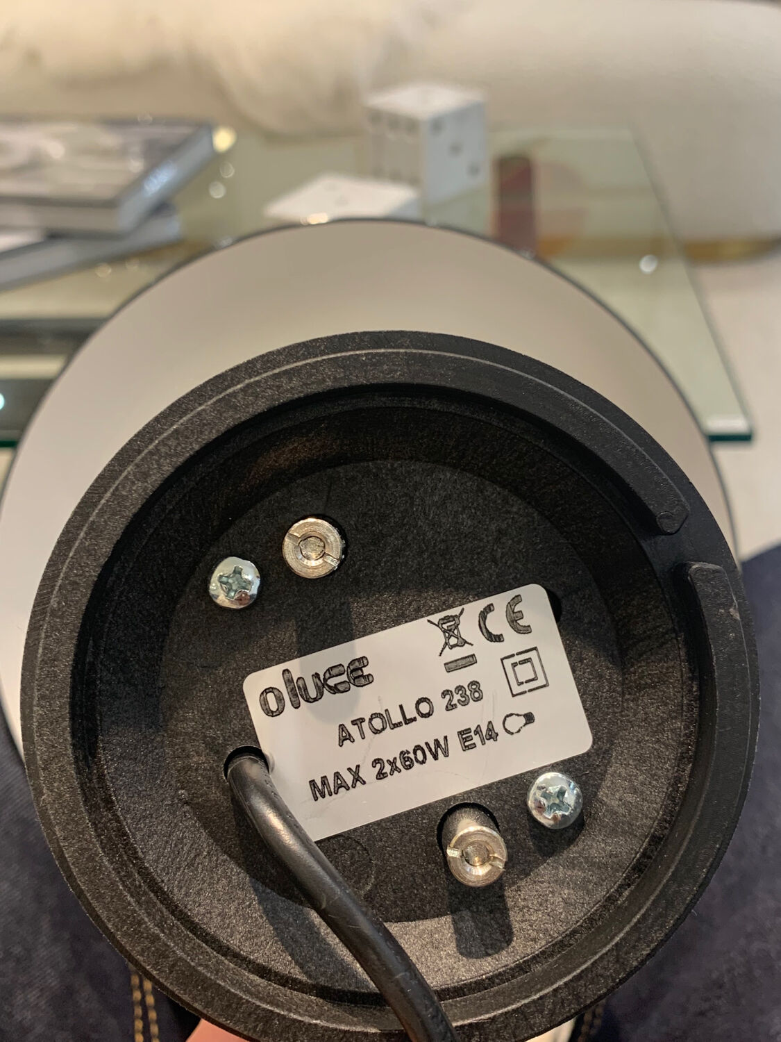 Black Atollo lamp