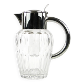 Art Deco wine jug, transparent glass, Germany, 1920s