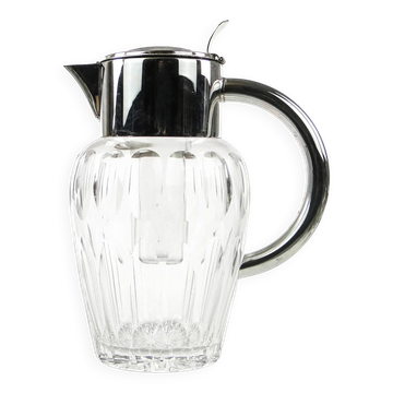 Art Deco wine jug, transparent glass, Germany, 1920s