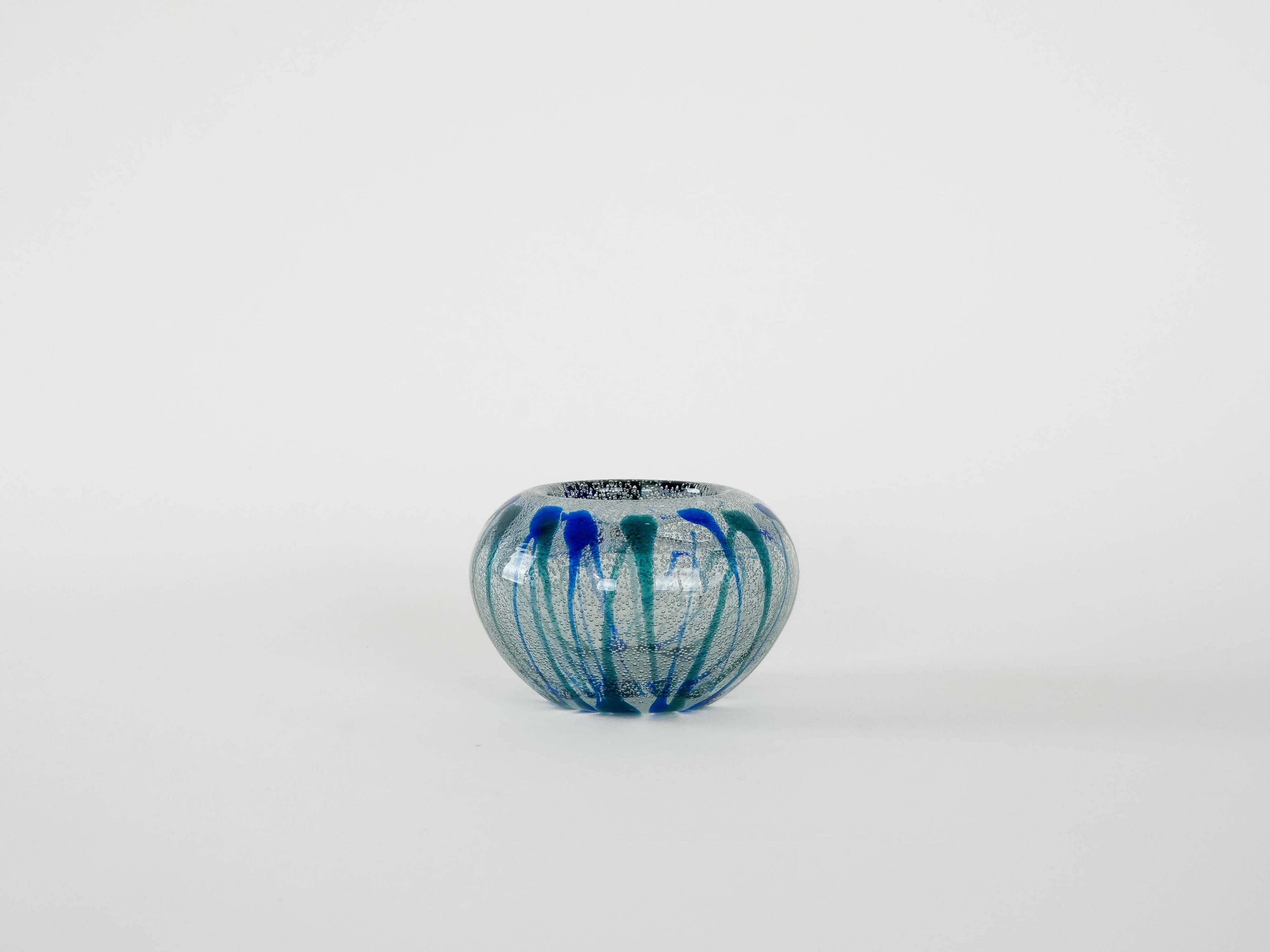 Glass vase, Danish design, 1970s, production: Denmark