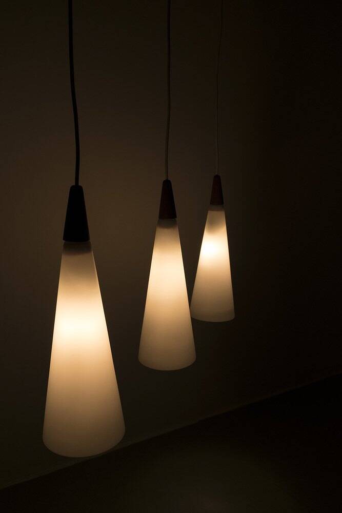 Danish Teak Hanging Light
