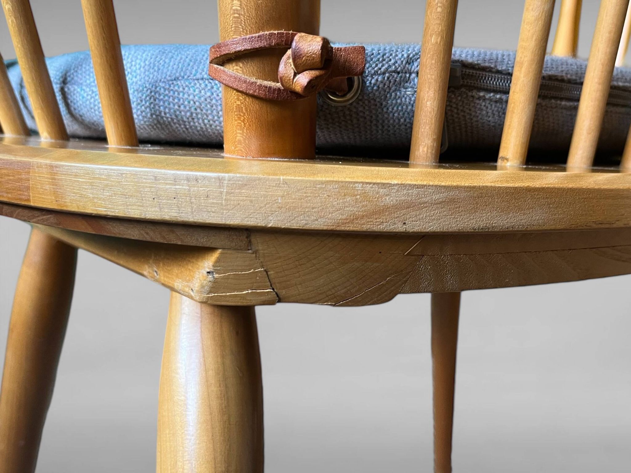 Chaise à dossier haut par Albert Haberer pour Hermann Fleiner