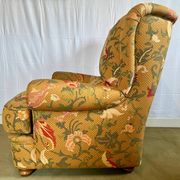 Fauteuil a oreilles vintage, marque burov, annees 90