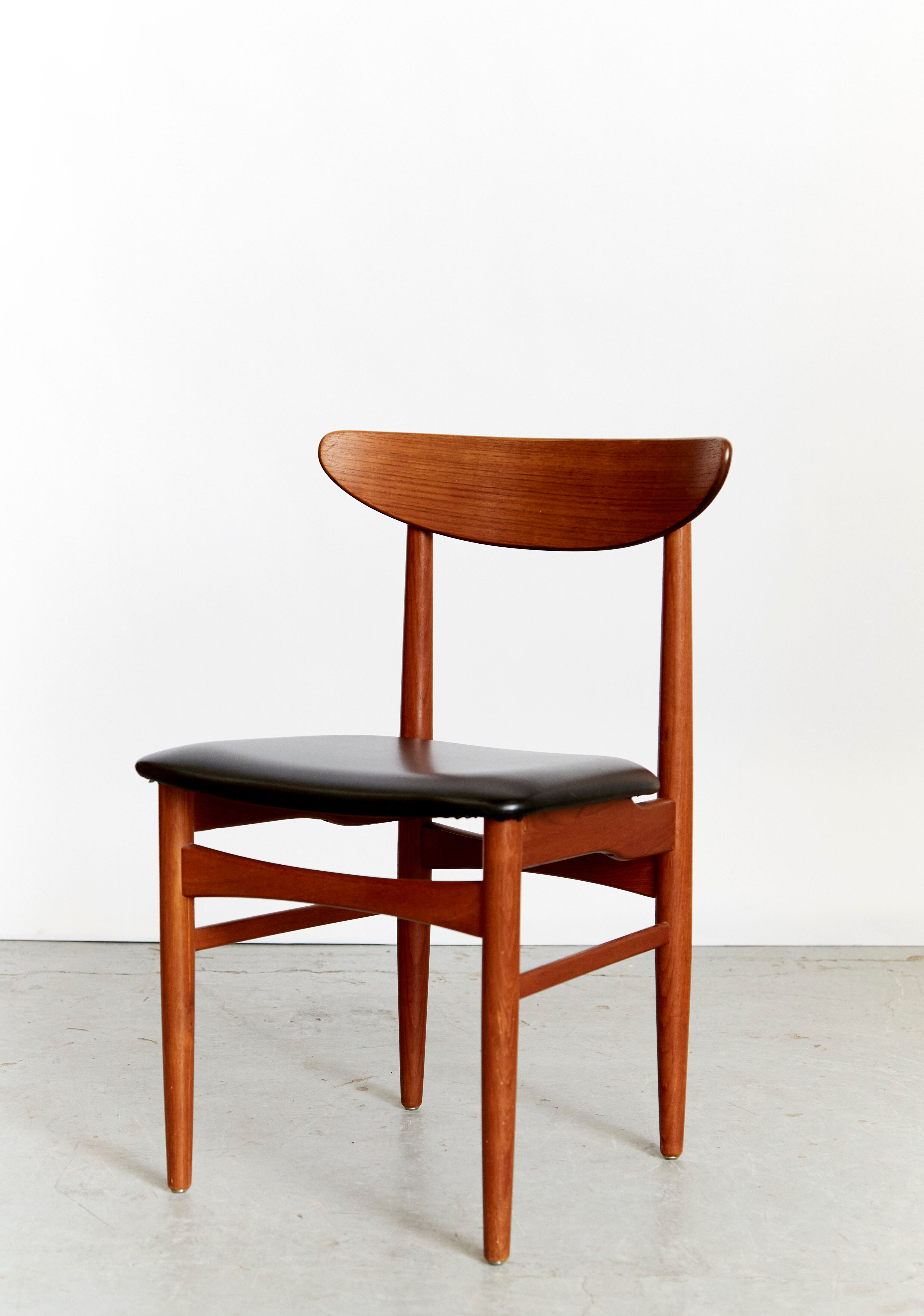 E.W.Bach Teak Dining Chairs for Skovby I Set of Four