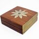 Teak and brass box 1970