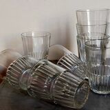 Nine vintage glasses of cider 40s