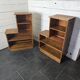 Pair of 1960s solid oak bookcases