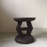 Stool / side table / African handcrafted bedside table in raw wood