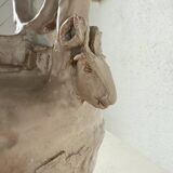 Ceramic bowl with ram heads