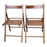 2 foldable Scandinavian chairs from the 1970s