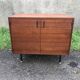 Meuble de rangement petite enfilade en teck vintage de style scandinave  années 60