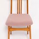 Powder pink boucle chair from the mid-century by M. Zielinski, Europe, 1960s.