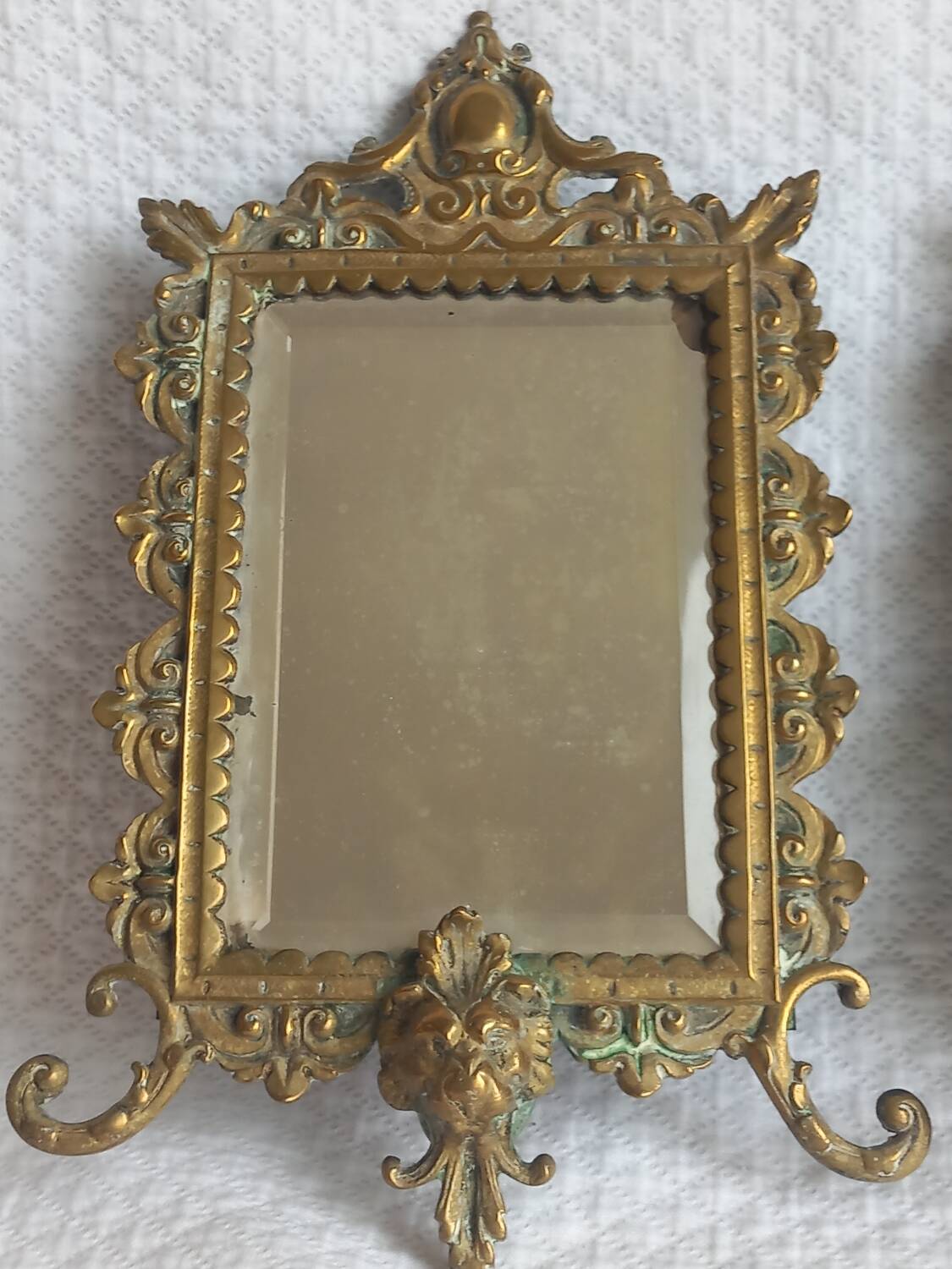 Pair of antique bronze mirrors – Louis XV / Rococo style – 19th century